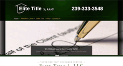 Desktop Screenshot of elite1title.com