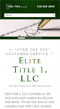 Mobile Screenshot of elite1title.com
