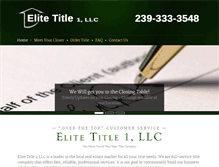 Tablet Screenshot of elite1title.com